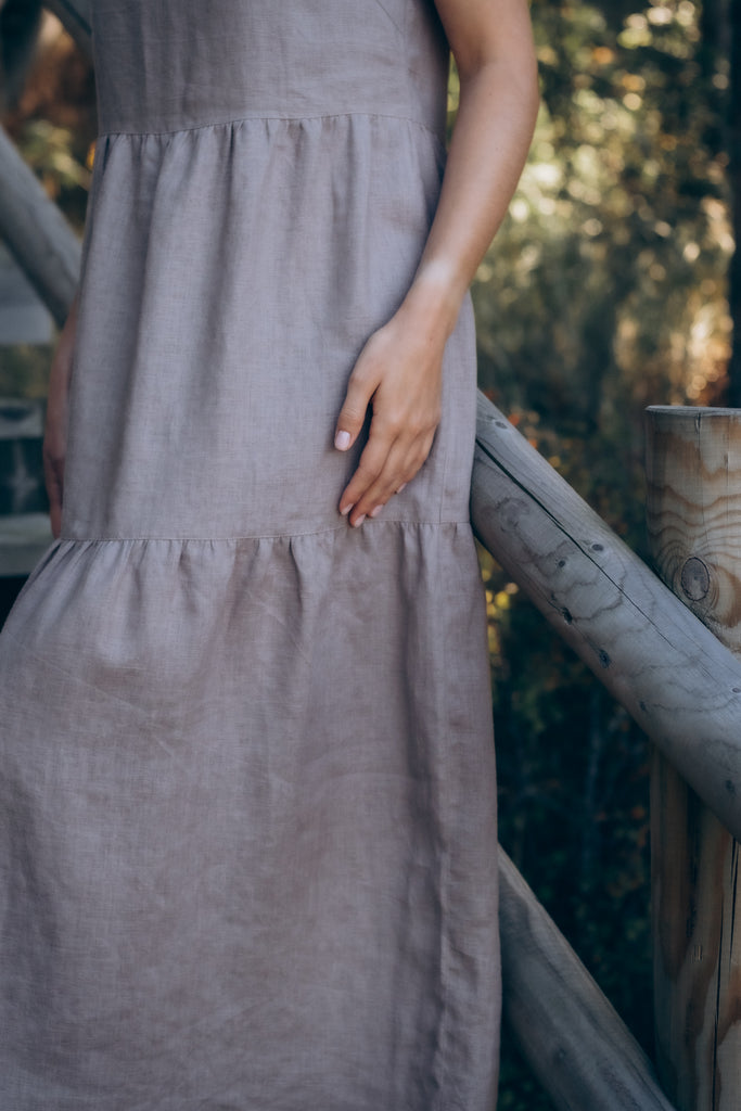 Sienna - Multi Tier Linen Dress